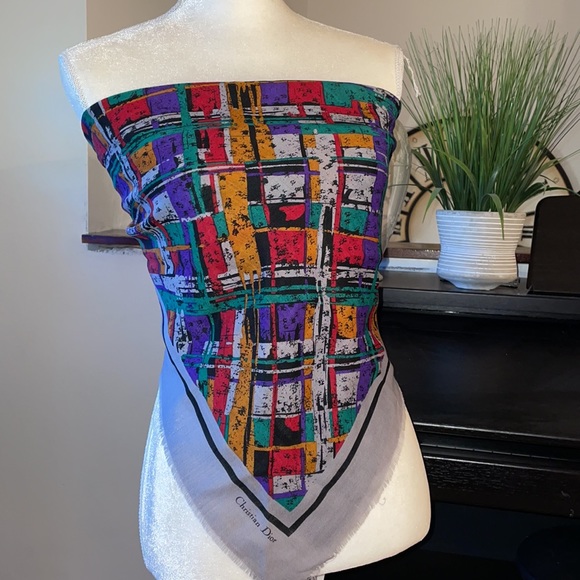 Christian Dior Large Scarf - Picture 1 of 4